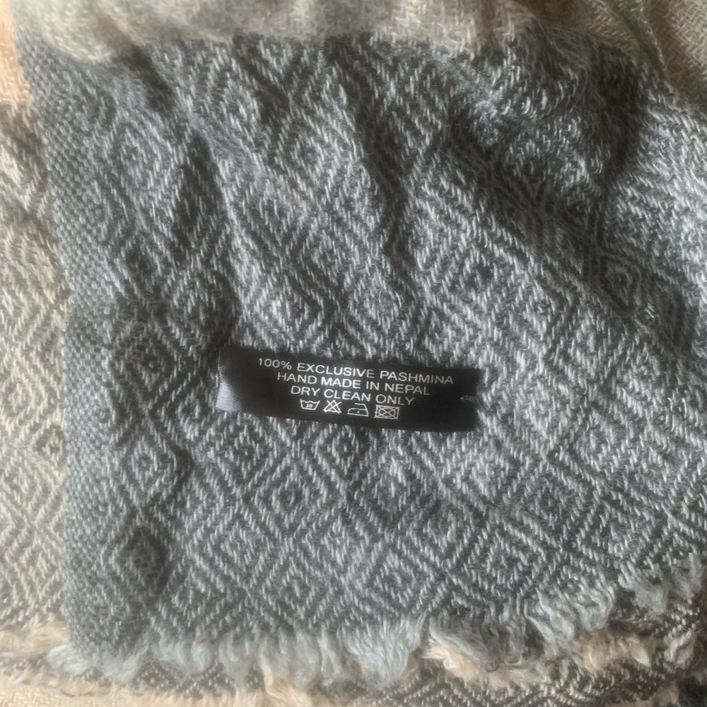 Tri-color 100% Pashmina Scarf